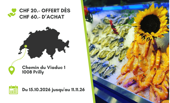 BUFFET ASIATIQUE À GOGO  | CHF 20.- offerts